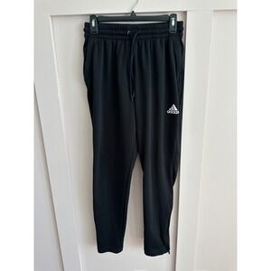 Adidas Womens Black Tapered Joggers Athletic‎ Sweatpants Size Medium Zipper